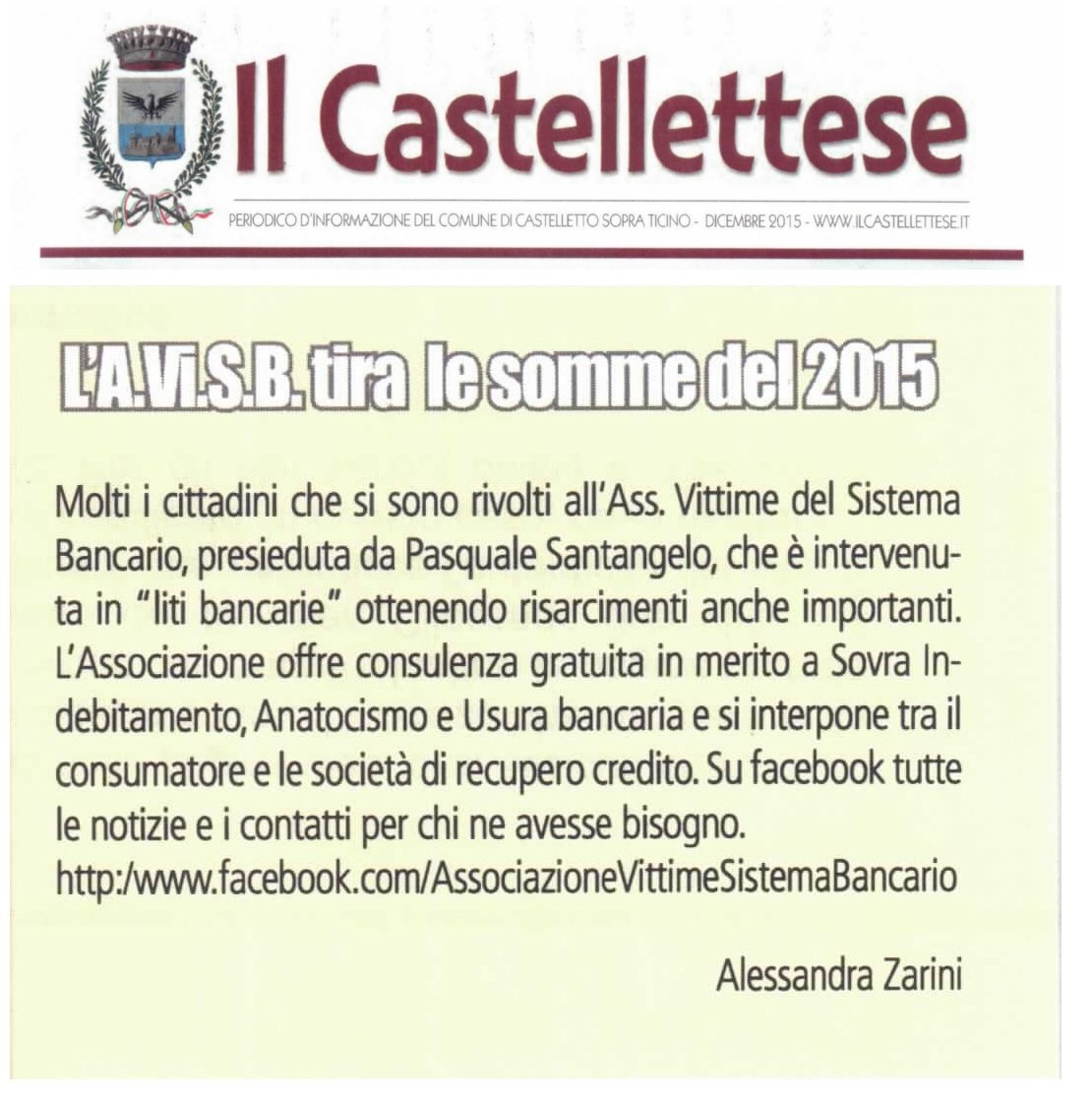 avis giornale comune castelletto ticino dicembre 2015